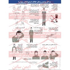 دستورالعمل مراحل پوشیدن وسایل حفاظت فردی